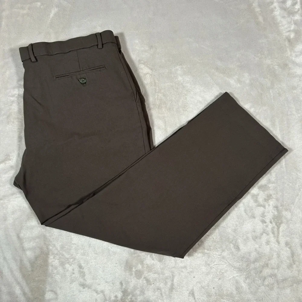 VTG 90s Ralph Ralph Lauren RRL Pants Men 40x29 Brown Performance Stretch Golf